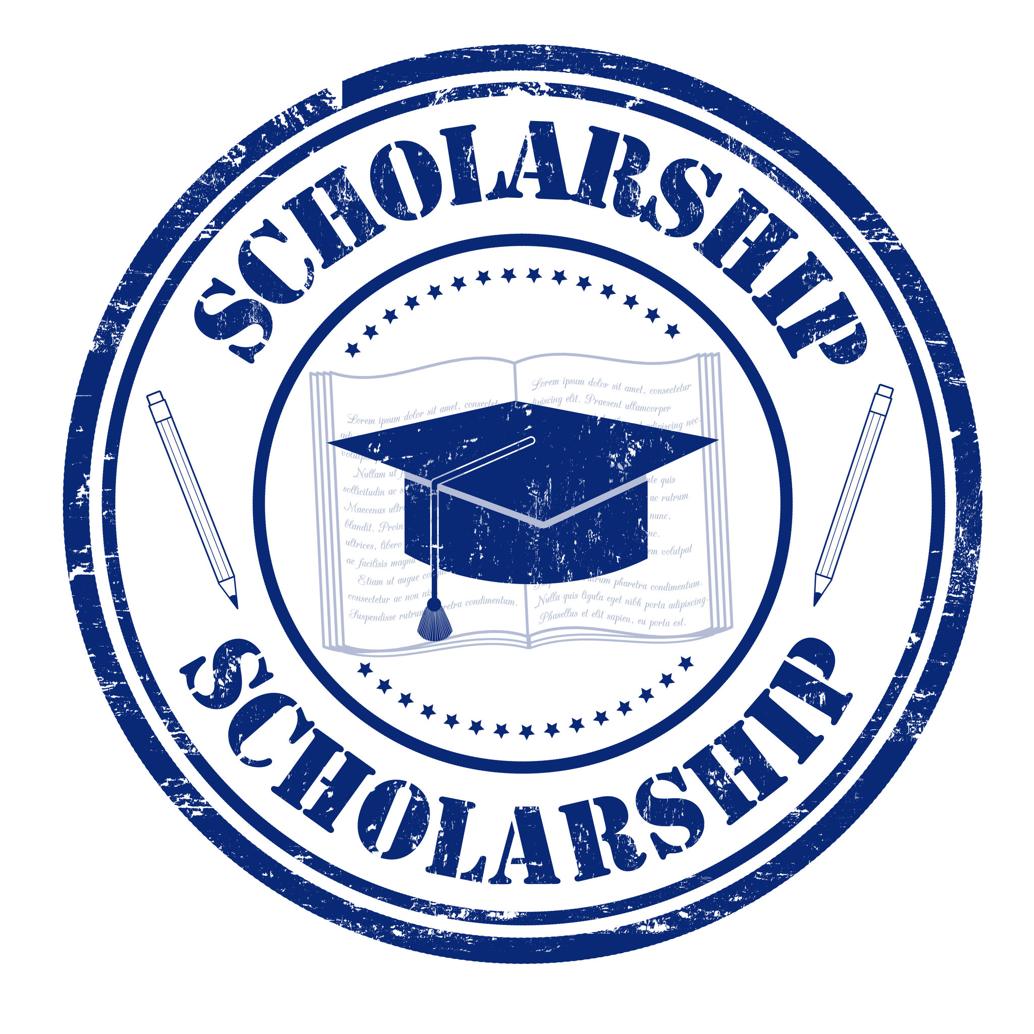 26198248 - scholarship grunge rubber stamp on white, vector illustration